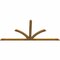 Ekena Millwork Richland Rough Sawn Timber Gable Bracket, Western Red Cedar, 108"W x 49"H x 2"D x 4"F, 11/12 Pitch GBW108X49X0204RIC00RWR - alternate 4